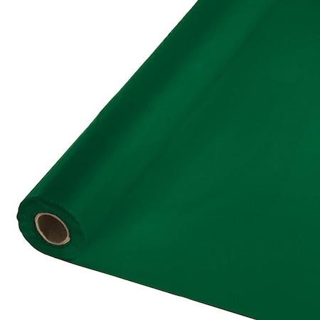 Touch Of Color 100' x 40" Hunter Green Plastic Banquet Roll 763124